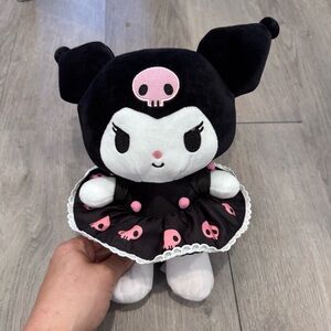 Sanrio Kuromi Plushie 2024 Pink Skull Dress Doll Toy Stuffed Animal